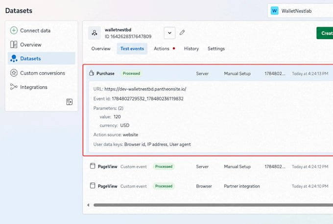 set up meta pixel, facebook pixel, GTM, ga4 and server side tracking